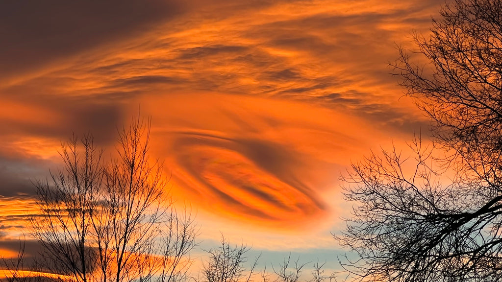 Lenticular Clouds at Sunset Malad City, Idaho USA Digital Art Photo Download