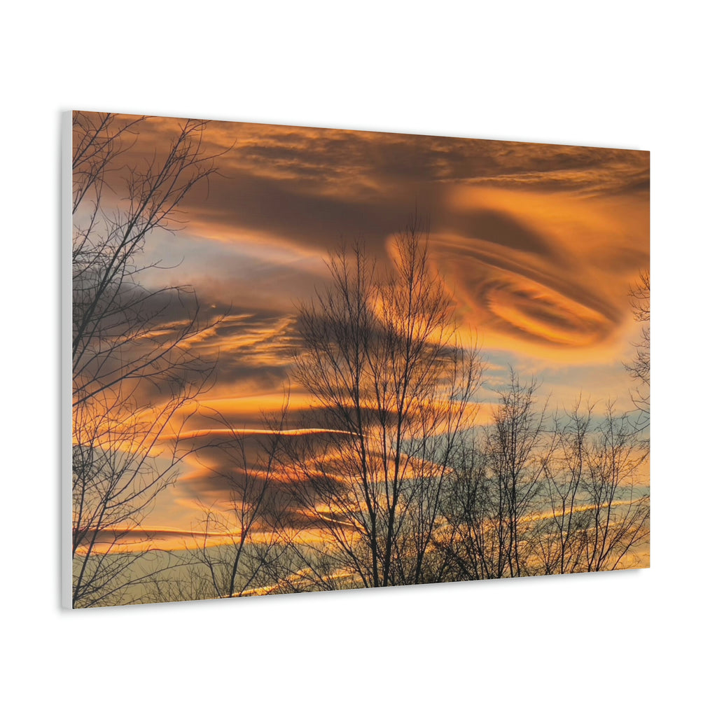 Amazing Lenticular Clouds Sunset Idaho Sky Canvas Gallery Wraps